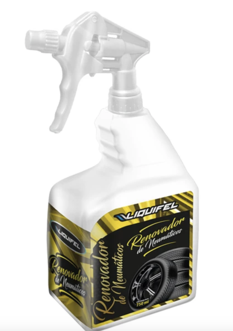 Renovador de neumáticos 750 ml Liquifel | Brillo profesional y protección para autos