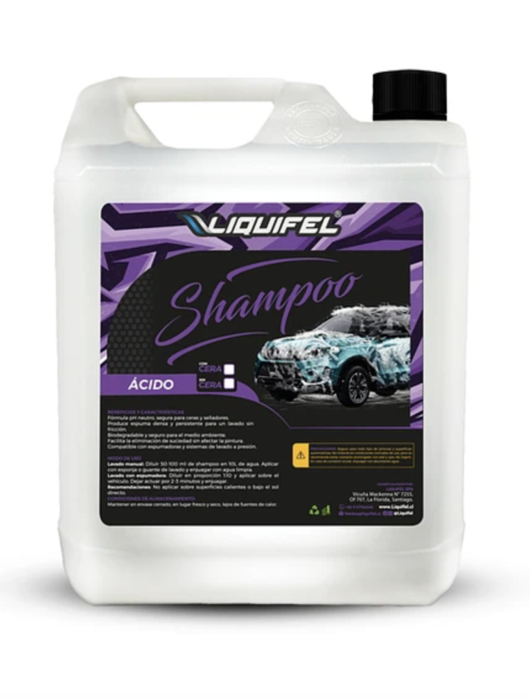 Shampoo para autos acido 5 litros